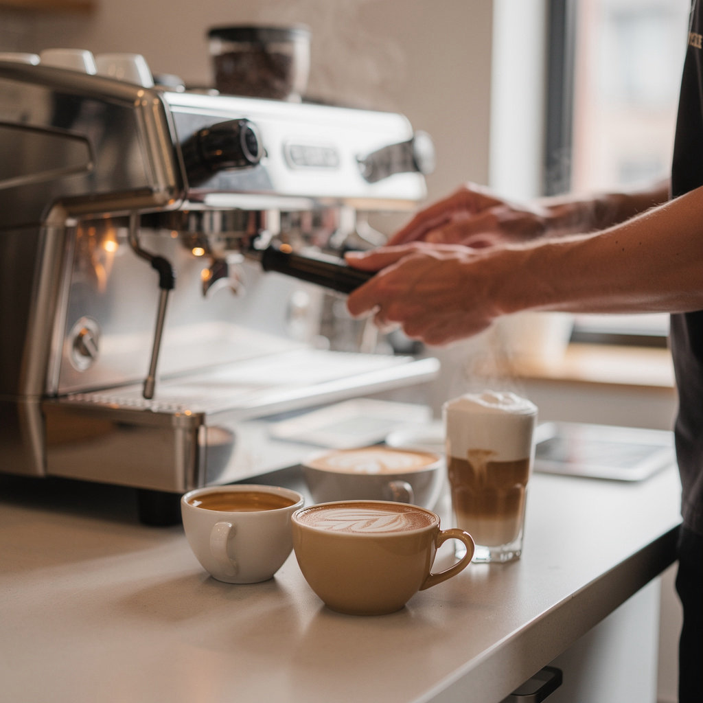 Driftline Coffee Roasters espresso drinks and cafe beverages made with freshly roasted single-origin beans in Portland